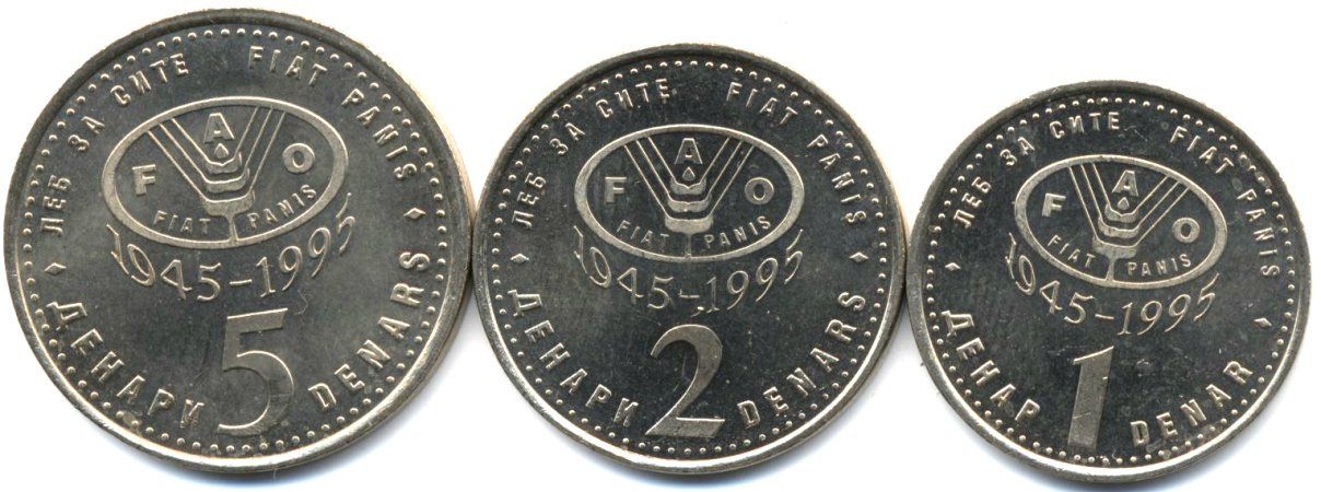 Е 47 3 3. Набор монет Македония 1995. Монета FAO. Македония 1 денар 2020. Бермуды 1995 набор монет серебро пруф.